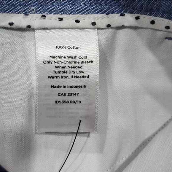 Talbots the‎ perfect crop 3 button Chambray blue plus size 16WP NEW!! - Picture 9 of 11